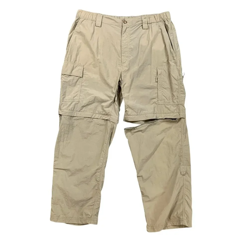 The North Face Pants Mens XL Stow Pocket Convertible Zip Off Cargo Shorts Hiking